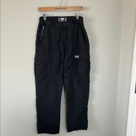Helly Hansen Jotun Convertible Pants Black Mens Zip Off Hiking  Outdoor Sz 32 - Picture 2 of 12